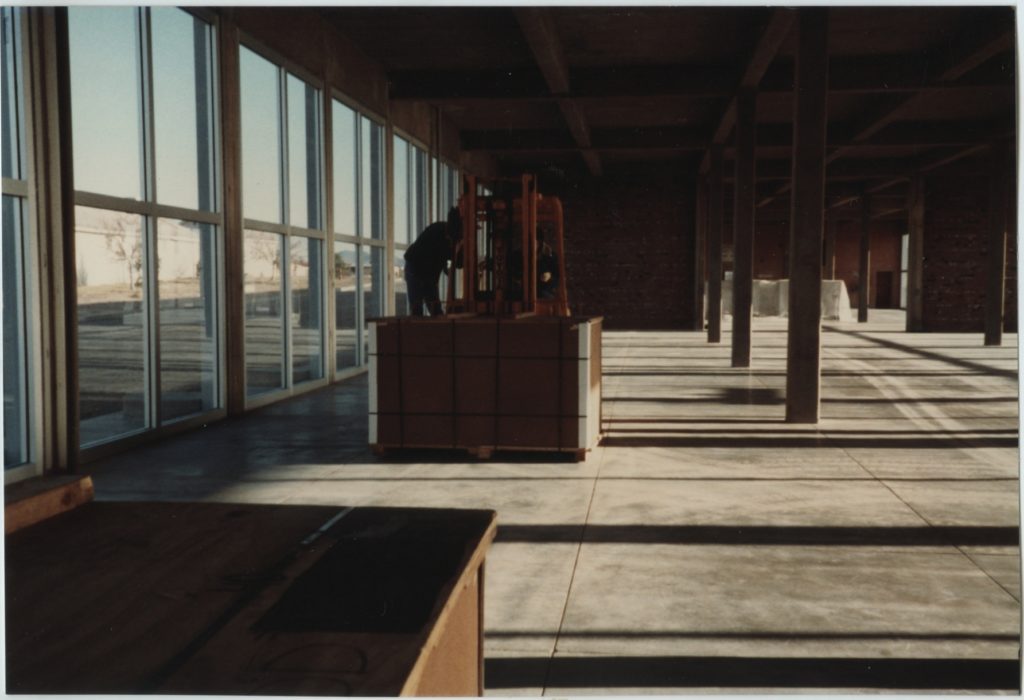 Donald Judd’s mill aluminum pieces, arrival and installation