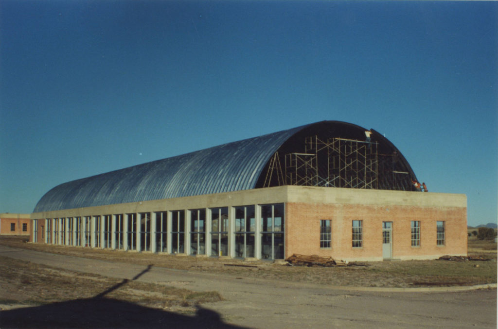Roof construction, south shed
